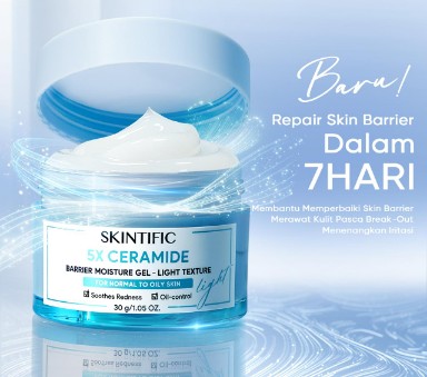 SKINTIFIC Rilis 5X Ceramide Moisture Gel Light Texture: Pelembab Ringan untuk Kulit Berminyak dan Sensitif