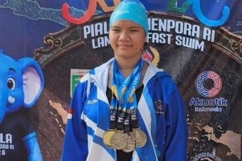 Banggakan Lampung, Luna Alina Lo Tampil Gemilang di Kejuaraan Renang Piala Kemenpora RI