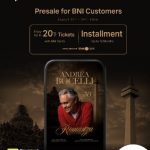Nonton Andrea Bocelli Lebih Hemat, BNI Tawarkan Diskon Tiket hingga 20 Persen